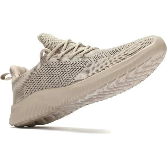 Mens Slip On Walking Shoes Lightweight Mesh Sneakers Non Slip Running Gym - Picture 6 of 8